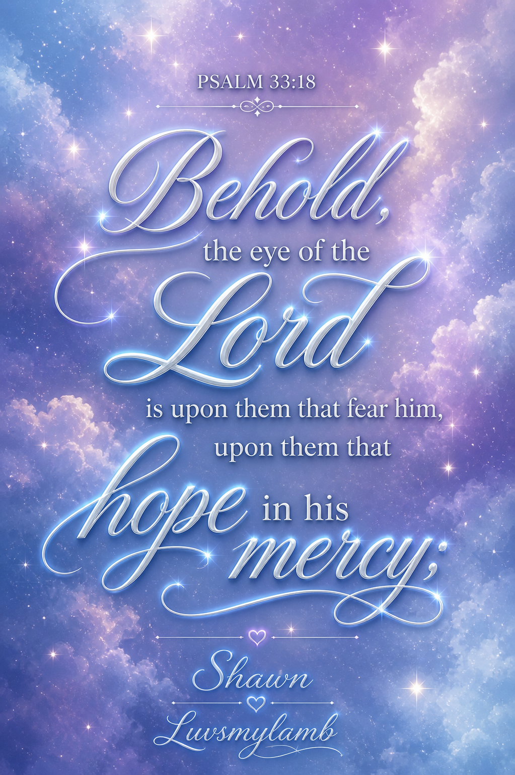 Psalm 33:18 hope scripture tag