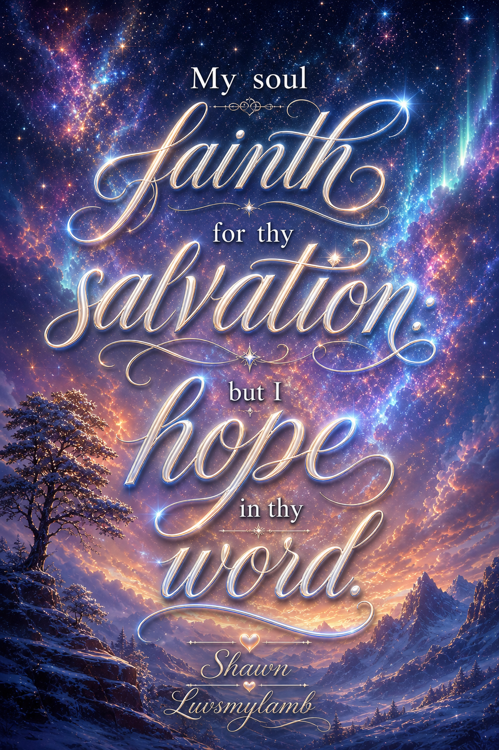 Psalm 119:81 hope scripture tag