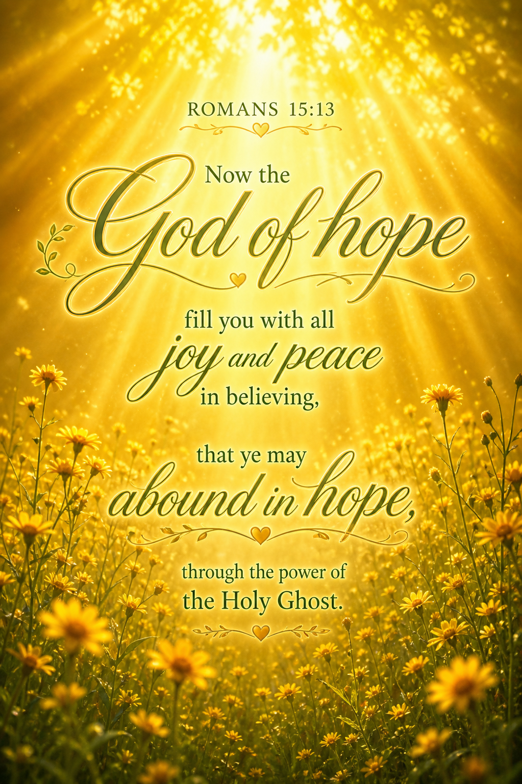 Romans 15:13 hope scripture tag