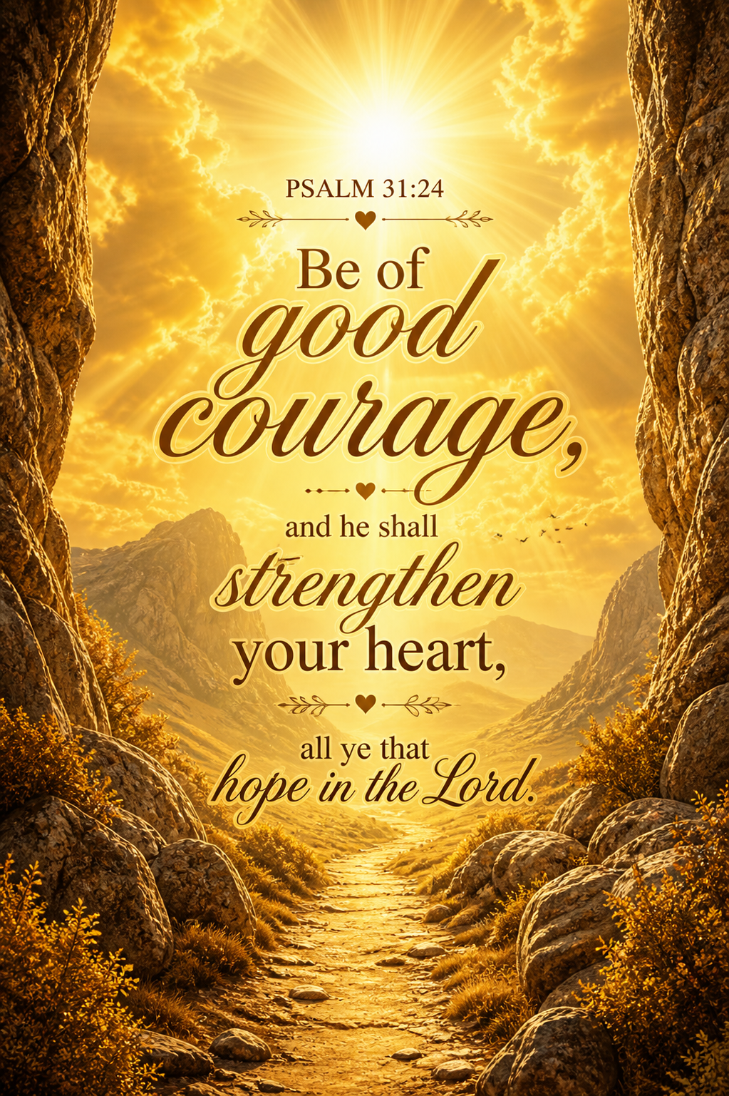 Psalm 31:24 hope scripture tag