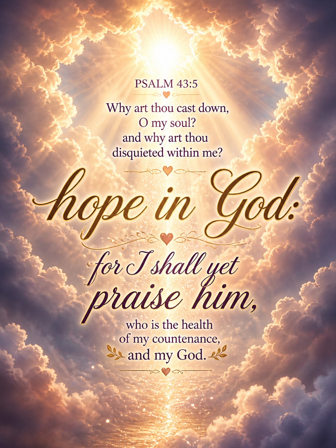 Psalm 43:5 hope scripture tag
