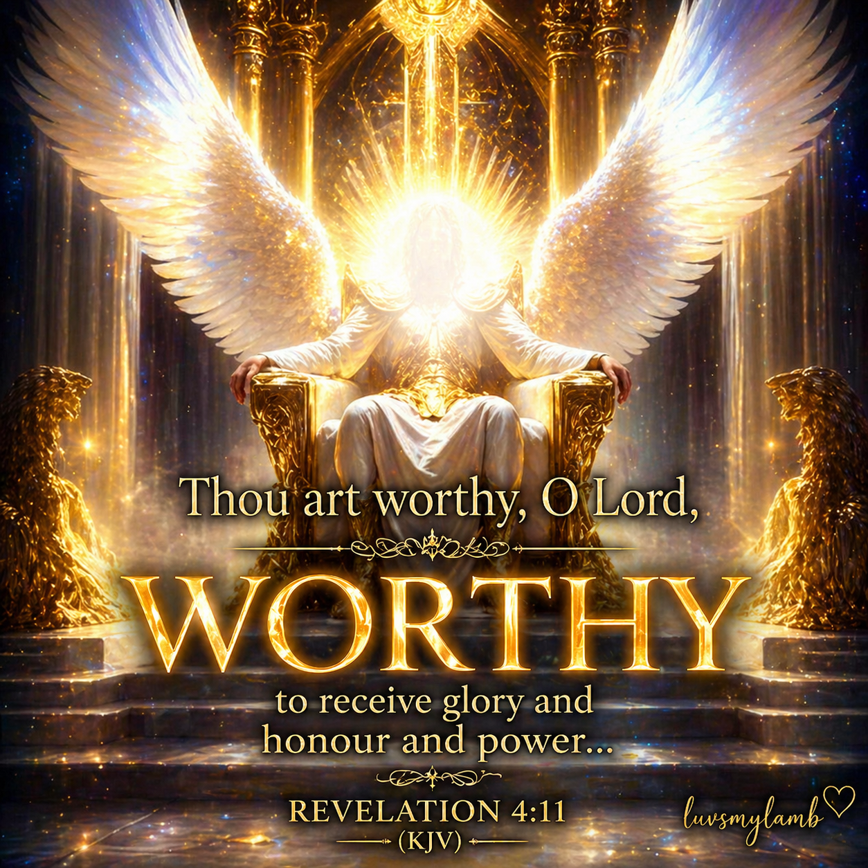 Revelation 4:11 - Thou art worthy O Lord