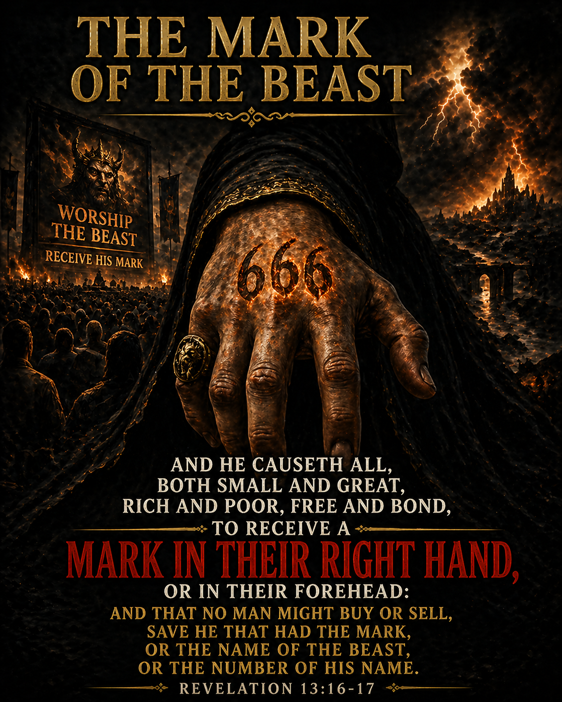 Revelation 13:16-17 - Mark of the beast