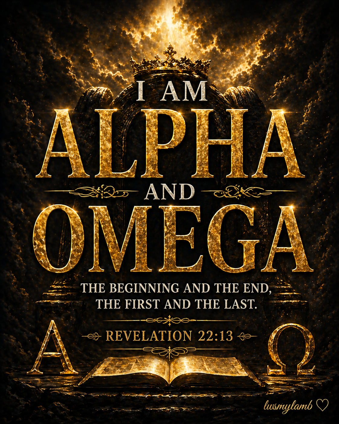Revelation 22:13 - Alpha and Omega