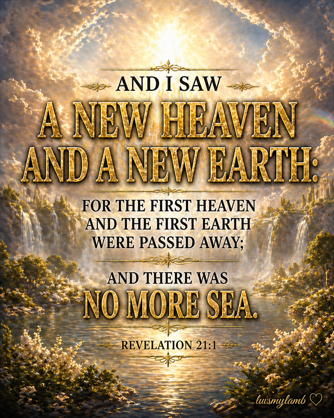 Revelation 21:1 - New heaven and new earth